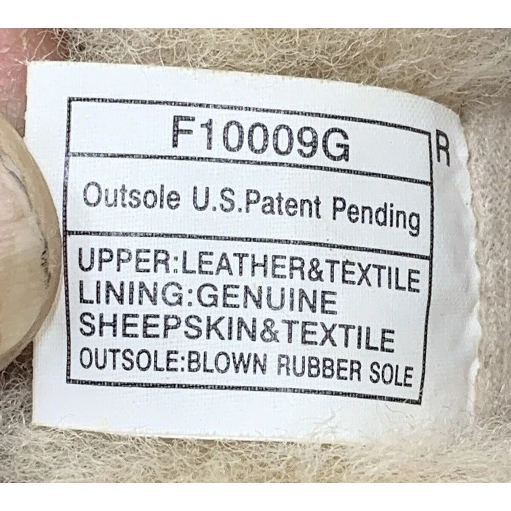 UGG AUSTRALIA Sock Boots Girls 3 Brown Suede Leather & Textile Fur String 5921